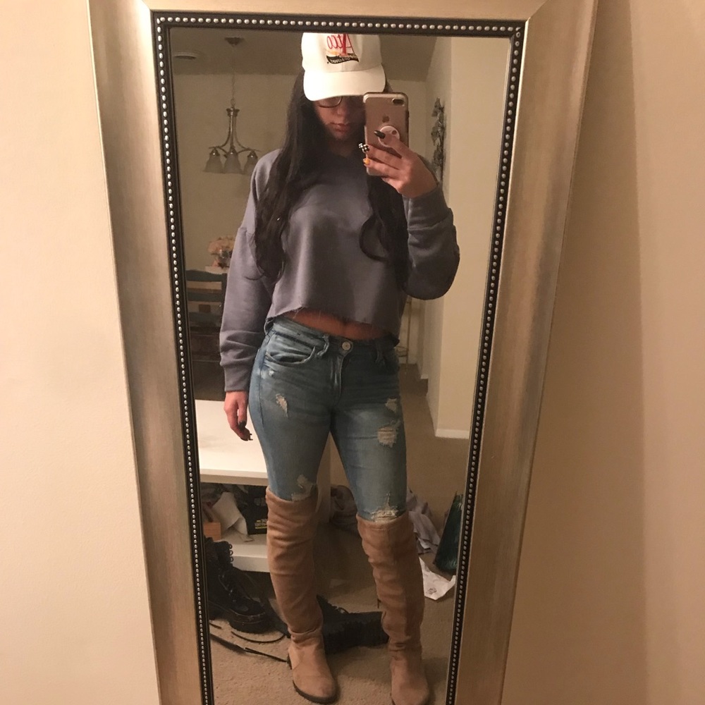 Crop top sweatshirt